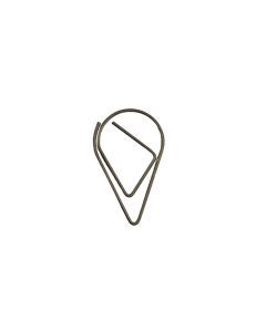 Paperclip druppel zilver