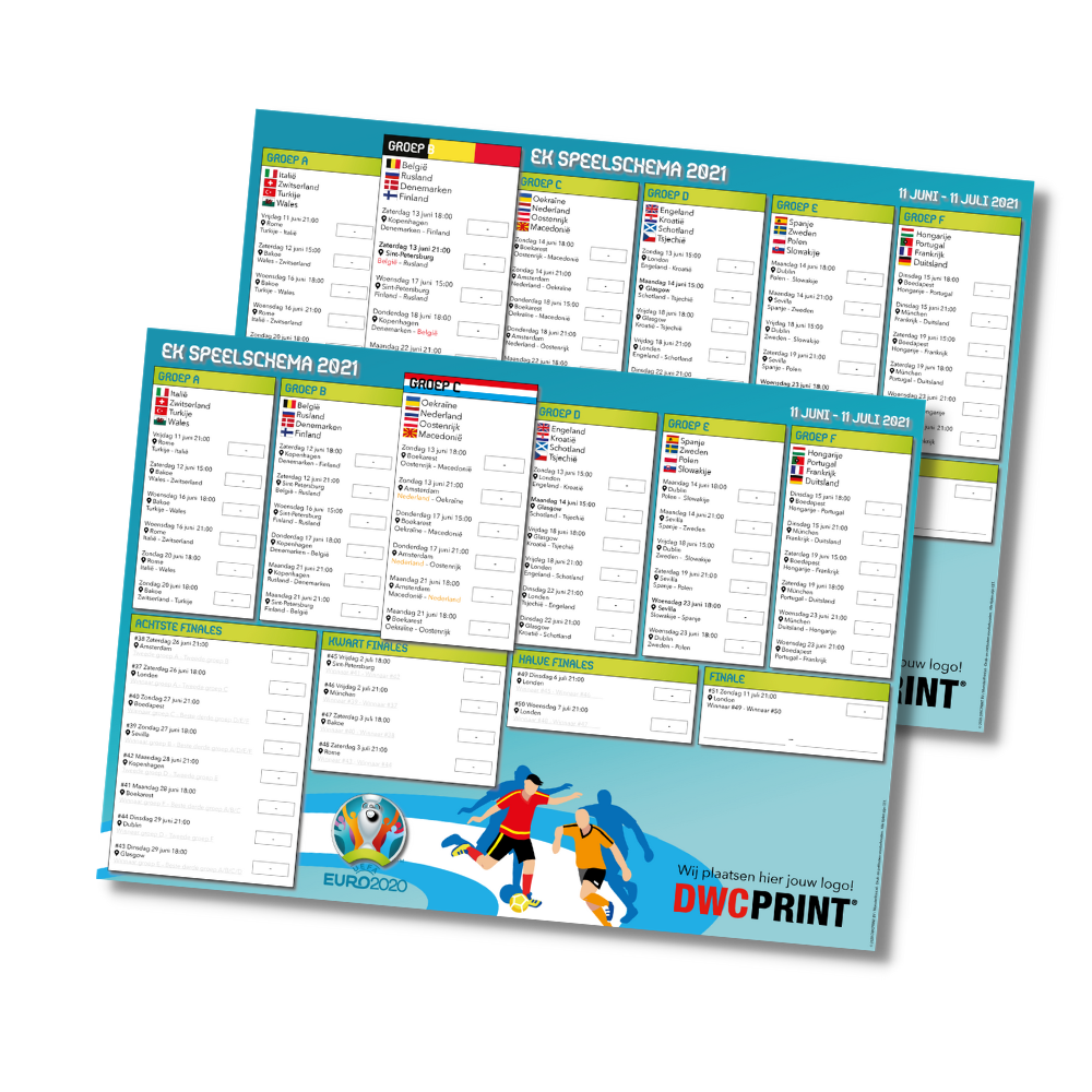 Ek 2021 Speelschema S Drukken Met Logo Dwcprint