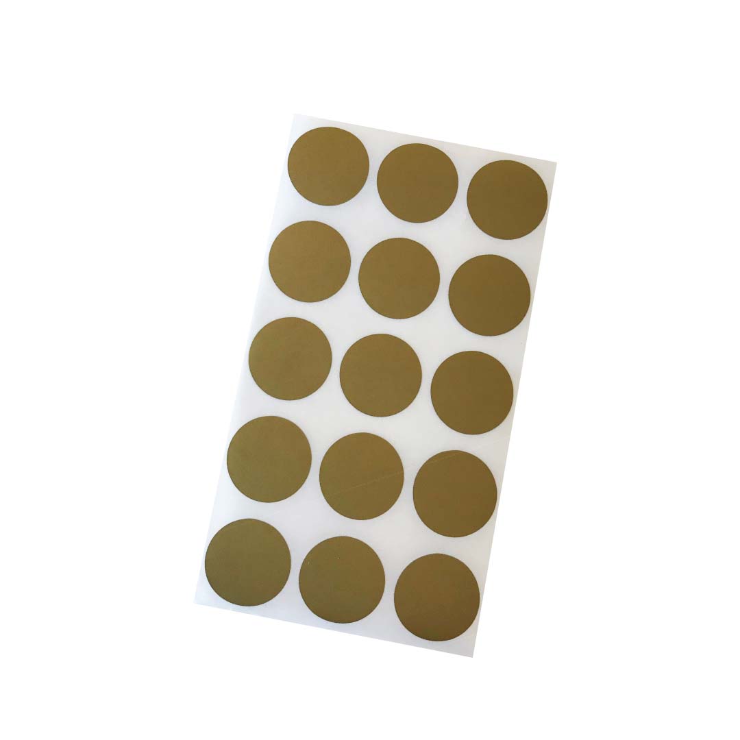 Scratch-off stickers rond goud
